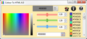 Colour To HTML - náhled