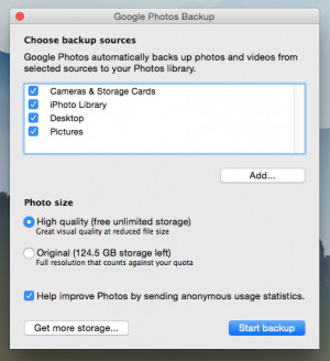 Google Photos Backup - náhled