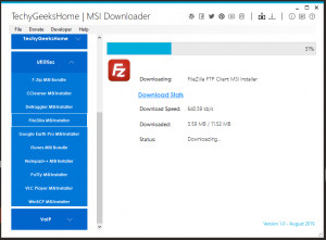 MSI Downloader - náhled