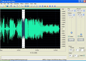 AKRAM Audio Editor - náhled