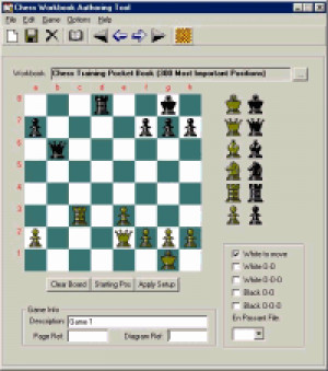 Chess Workbook Authoring Tool - náhled