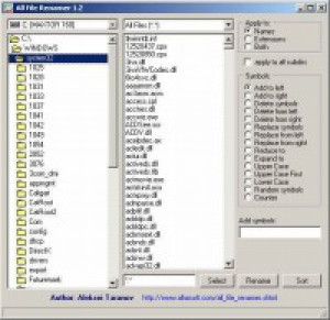 All File Renamer - náhled