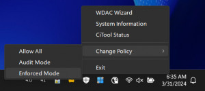 WDAC Tray Tool - náhled