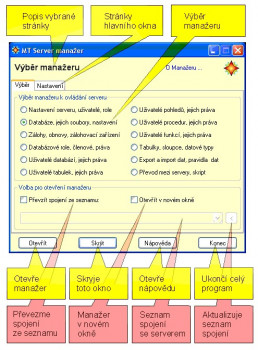 MT Server Manager - náhled