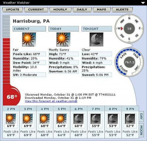 Weather Watcher - náhled
