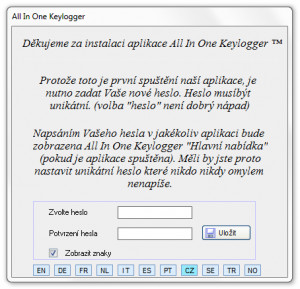 All In One Keylogger - náhled