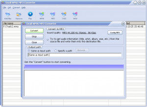 Small WMA MP3 Converter - náhled