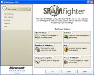 Spam filtr pro Outlook a Express, Windows Poštu a  - náhled