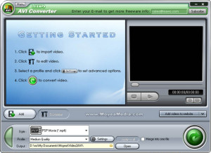 Leawo AVI converter - náhled