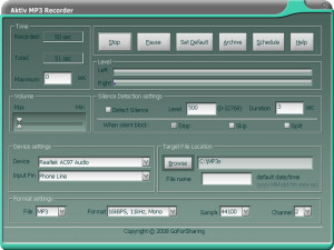 Aktiv MP3 Recorder - náhled