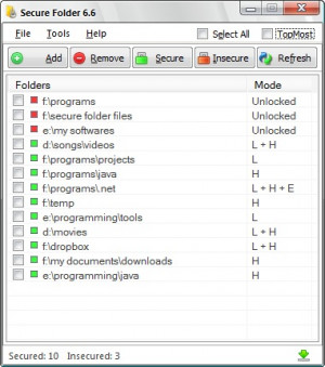 Secure Folder - náhled