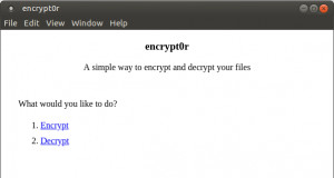 encrypt0r - náhled
