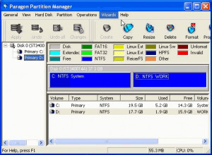 Paragon Hard Disk Manager - náhled