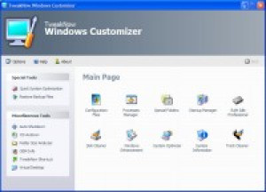 TweakNow Windows Customizer - náhled