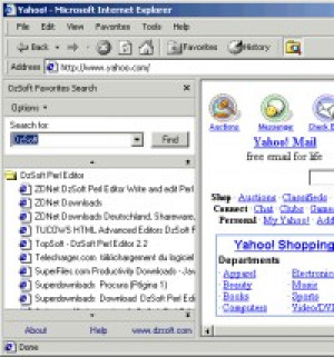 DzSoft Favorites Search - náhled