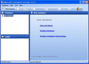 Yamicsoft Password Storage - náhled