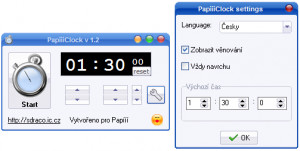 PapíííClock - náhled