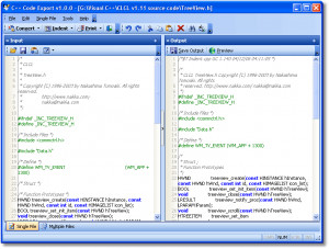 C++ Code Export  - náhled