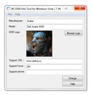 OEM Info Tool - náhled