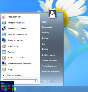 Windows 8 Start Menu - náhled