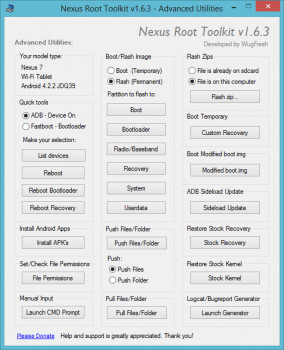 Nexus Root Toolkit - náhled