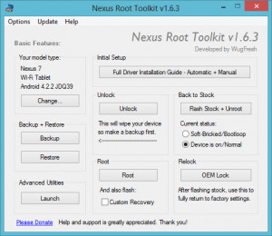Nexus Root Toolkit - náhled