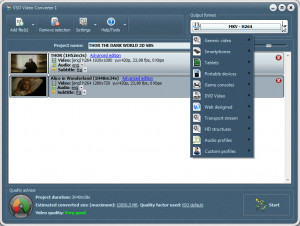 VSO Video Converter - náhled