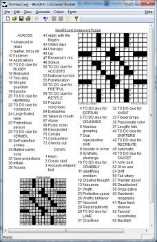 WordFit! Crossword Builder - náhled