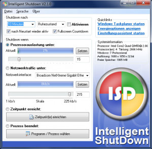 Intelligent Shutdown - náhled