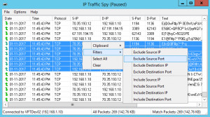 IP Traffic Spy - náhled