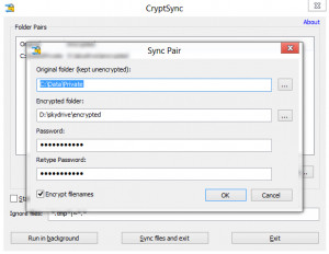 cryptsync - náhled