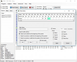 Open Source Packet Editor - náhled