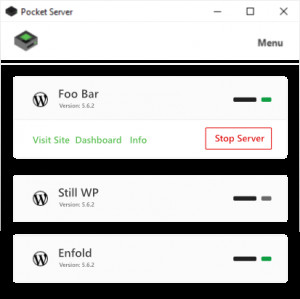 Pocket Server - náhled
