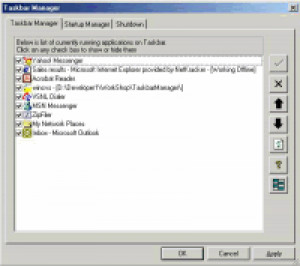 Taskbar Manager - náhled