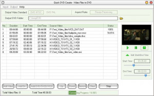 Quick DVD Creator - náhled