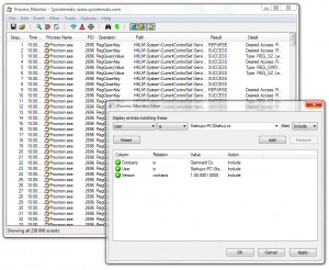 Process Monitor - náhled