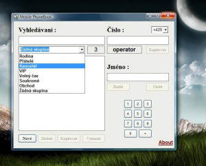 MobPhoneBook - náhled