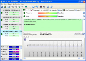 Hard Disk Sentinel Professional - náhled