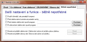 7 BackUp - náhled