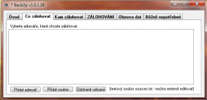 7 BackUp - náhled