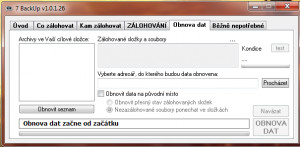 7 BackUp - náhled