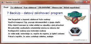 7 BackUp - náhled