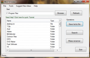 Win7 X Folder - náhled