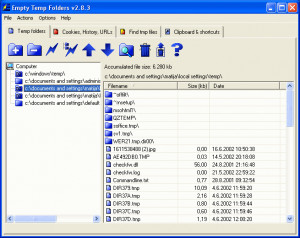 Empty Temp Folders - náhled