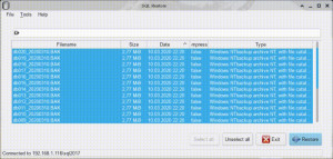 SQL Restore - náhled