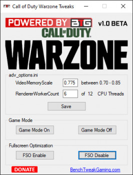 Call of Duty Warzone Tweaks - náhled