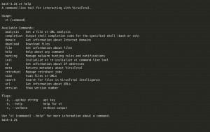 VirusTotal CLI - náhled