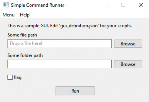 Simple Command Runner - náhled