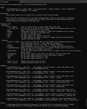 Azure DevOps Backup - náhled