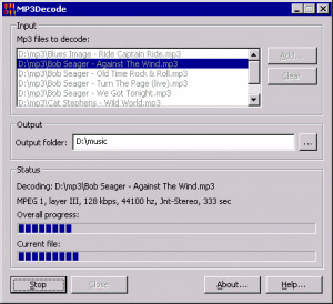 MP3 Decode - náhled